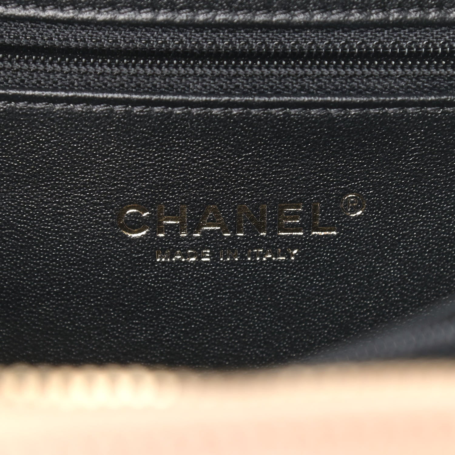Chanel Caviar Quilted Medium CC Filigree Vanity Case Beige Black 6 of 9
