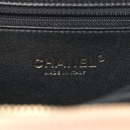Chanel Caviar Quilted Medium CC Filigree Vanity Case Beige Black 6 of 9