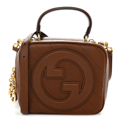 Gucci Sakai Be Green Calfskin Diagonal Stitched Blondie Top Handle Bag Cuir 1 of 12