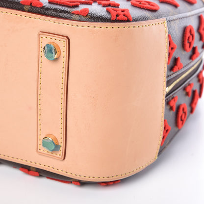 Louis Vuitton Monogram Tuffetage Deauville Cube Red 9 of 11