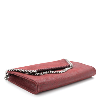 Stella McCartney Shaggy Deer Mini Falabella Crossbody Bag Burgundy 4 of 9