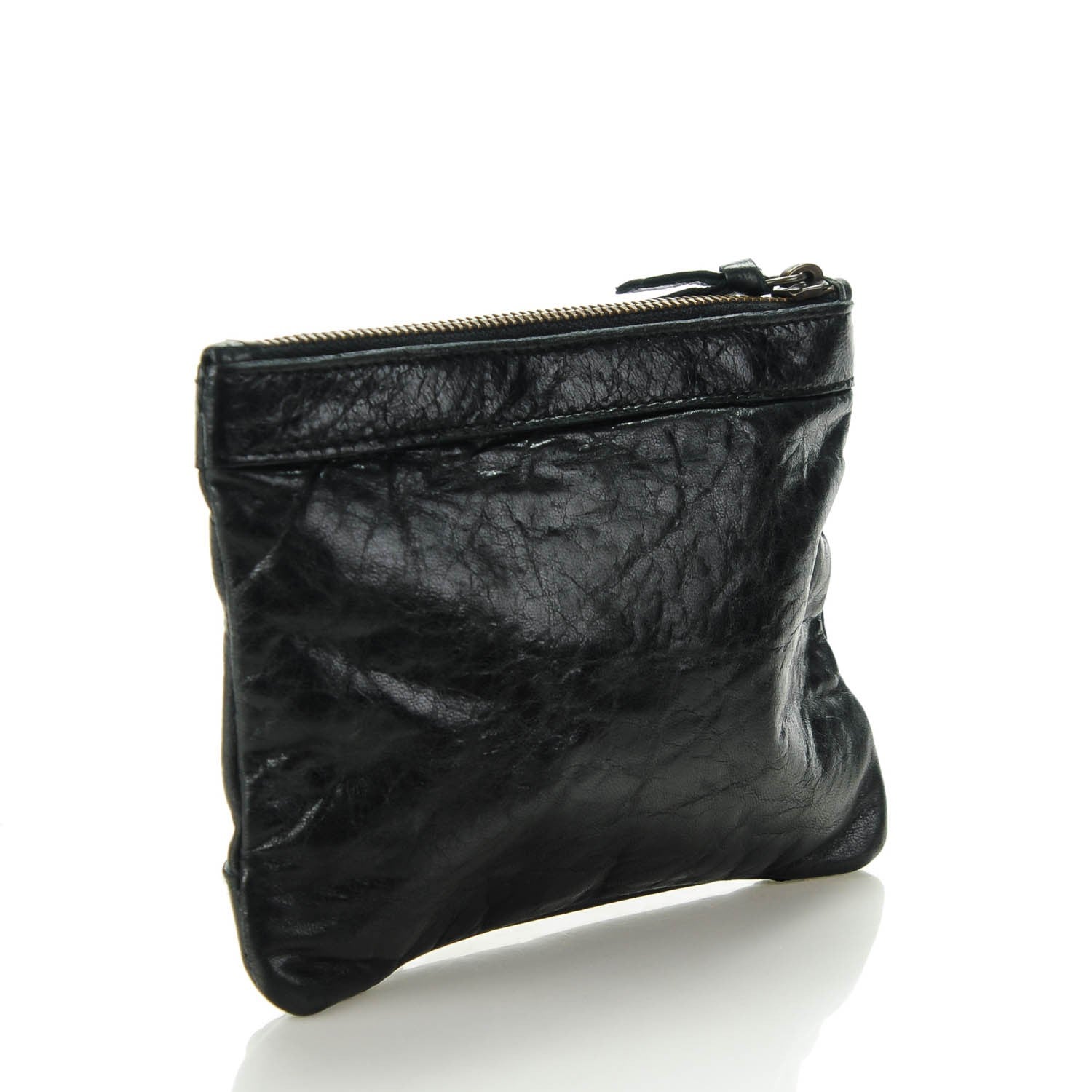 Balenciaga Agneau Classic Hardware M Porte-Monnaie Coin Purse Black 3 of 7
