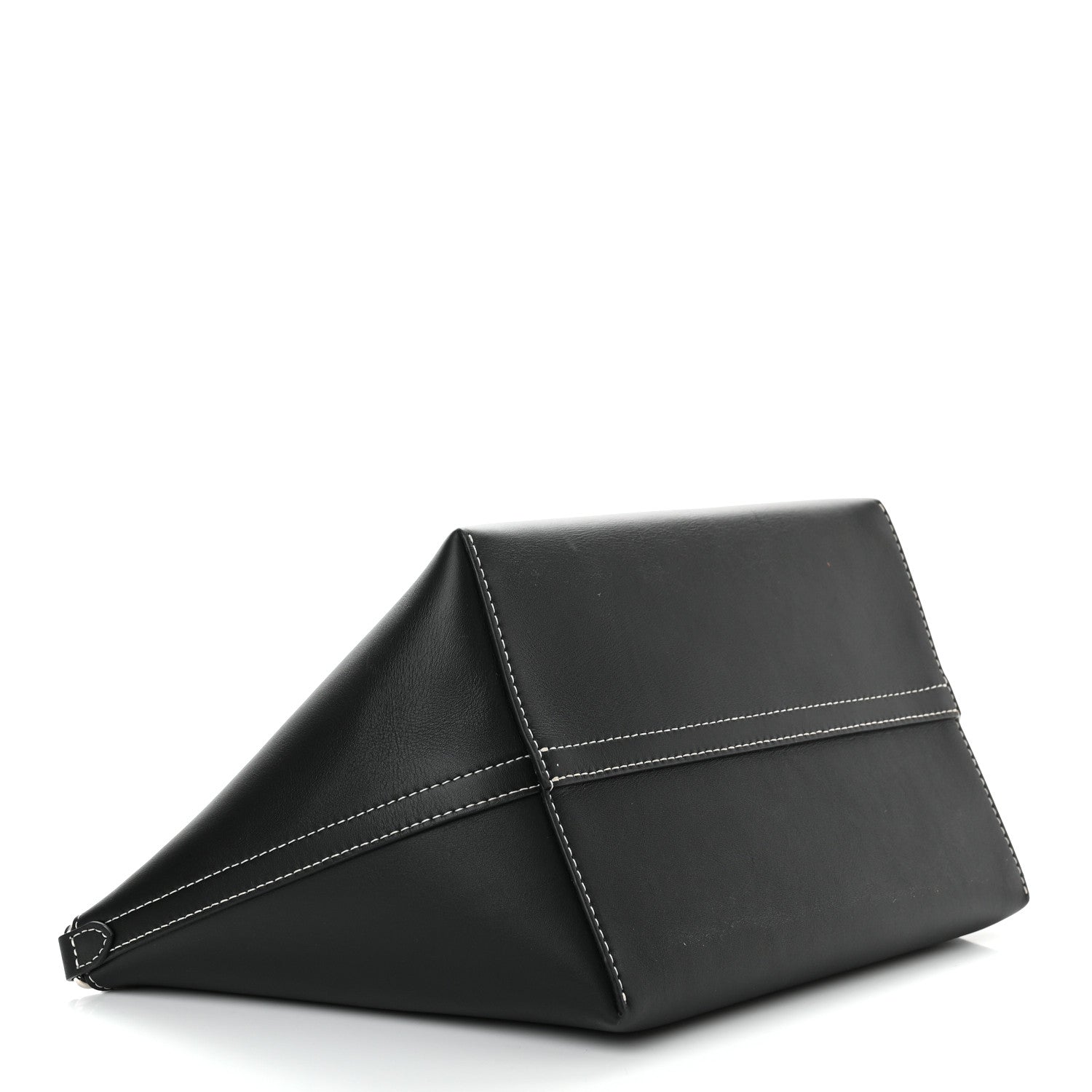 Burberry Soft Calfskin Small Pocket Tote Bag Black 3 of 10