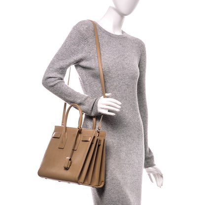 Saint Laurent Grained Calfskin Small Sac De Jour Nude Powder 2 of 8