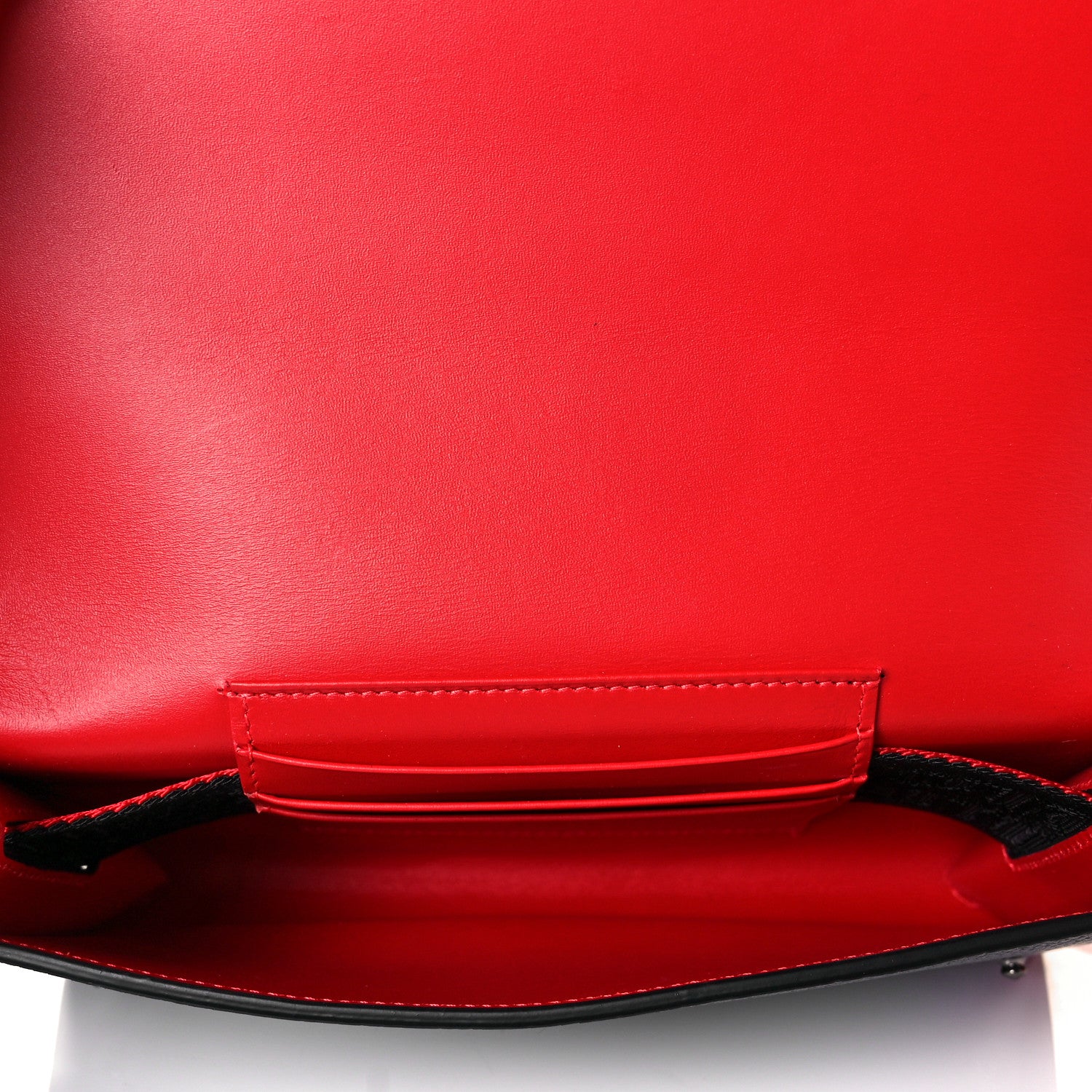 Christian Louboutin Calfskin Gomme Spikes Paloma Crossbody Red 4 of 7