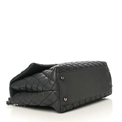 Chanel Caviar Quilted Medium Coco Handle Flap Dark Grey 3 of 10