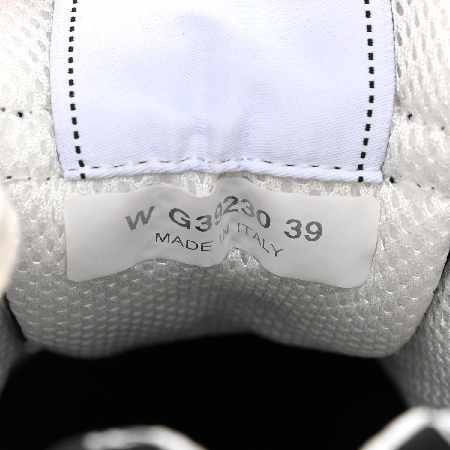 Chanel Nylon Suede Calfskin Printed CC Sneakers 39 White Black 8 of 8
