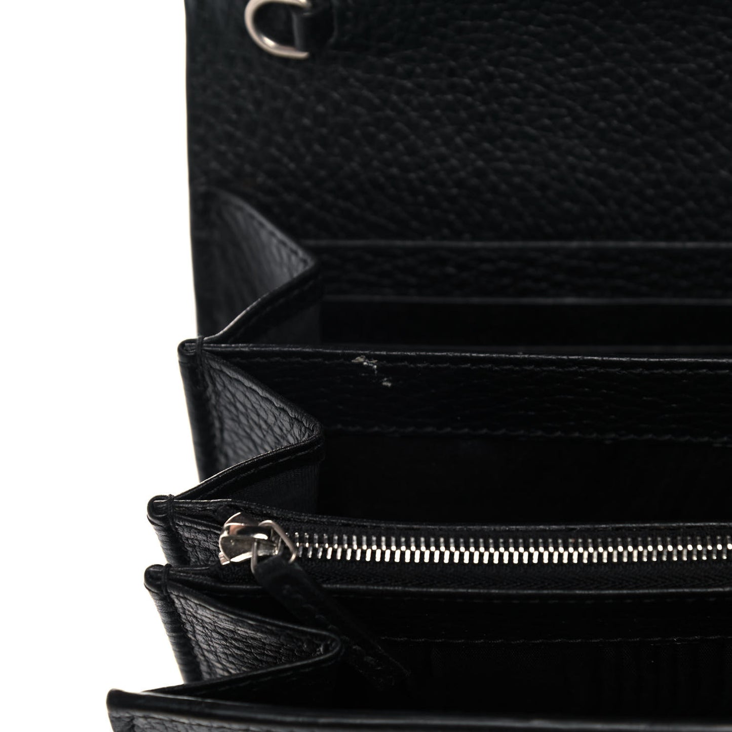 Calfskin Mini Dionysus Chain Wallet Black