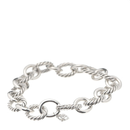 David Yurman Sterling Silver 10mm Medium Oval Link Bracelet 3 of 4