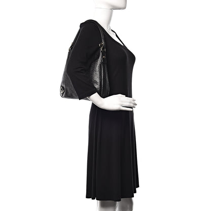 Gucci Guccissima Medium Abbey D Ring Hobo Black 1 of 13
