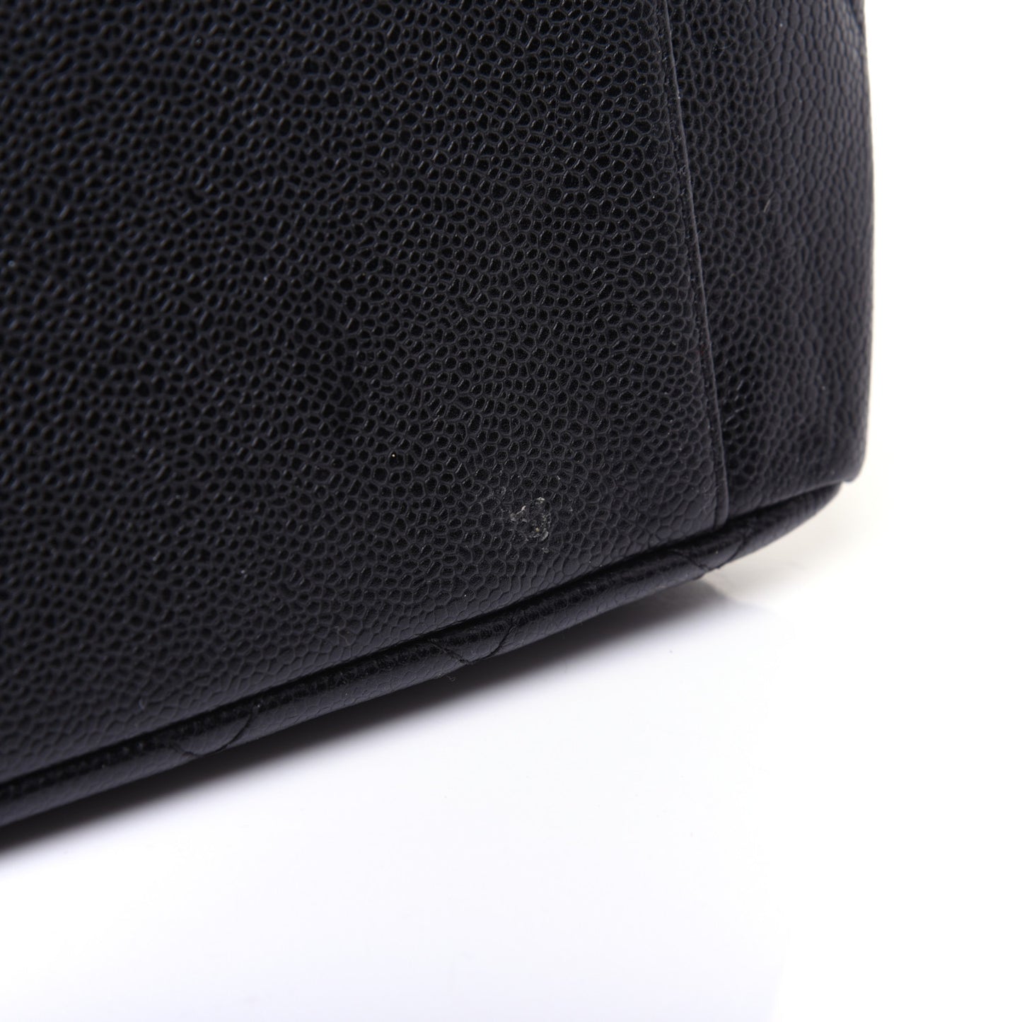 Caviar Quilted Grand Shopping Tote GST Black