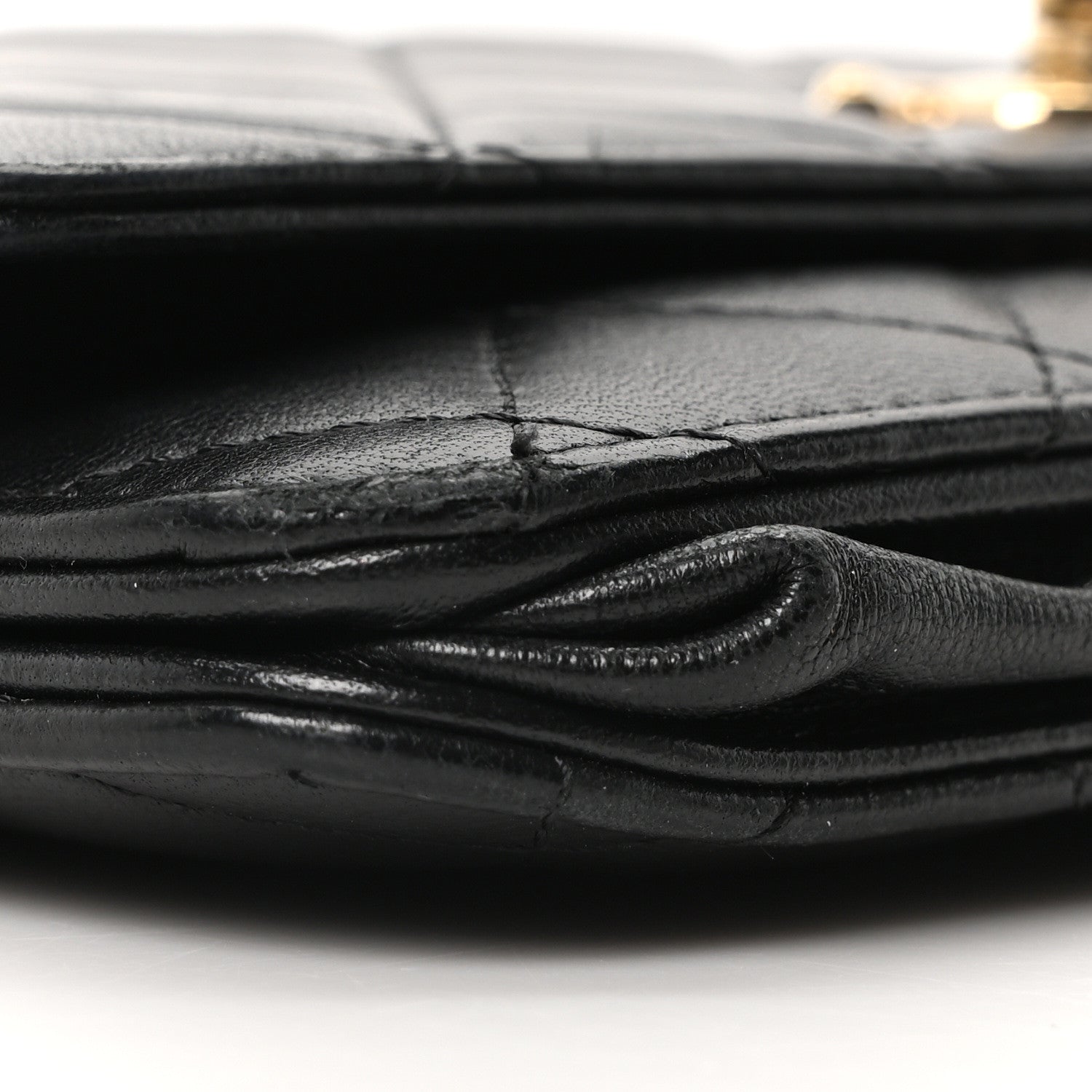 Chanel Lambskin Quilted Trendy CC Wallet On Chain WOC Black 10 of 11