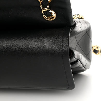 Chanel Lambskin Quilted Jumbo Double Flap Black 14 of 19