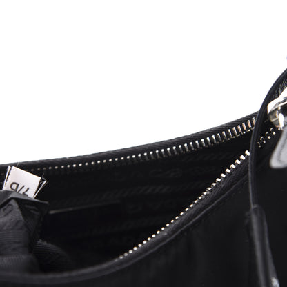 Prada Nylon Re-Edition 2005 Shoulder Bag Black 10 of 12