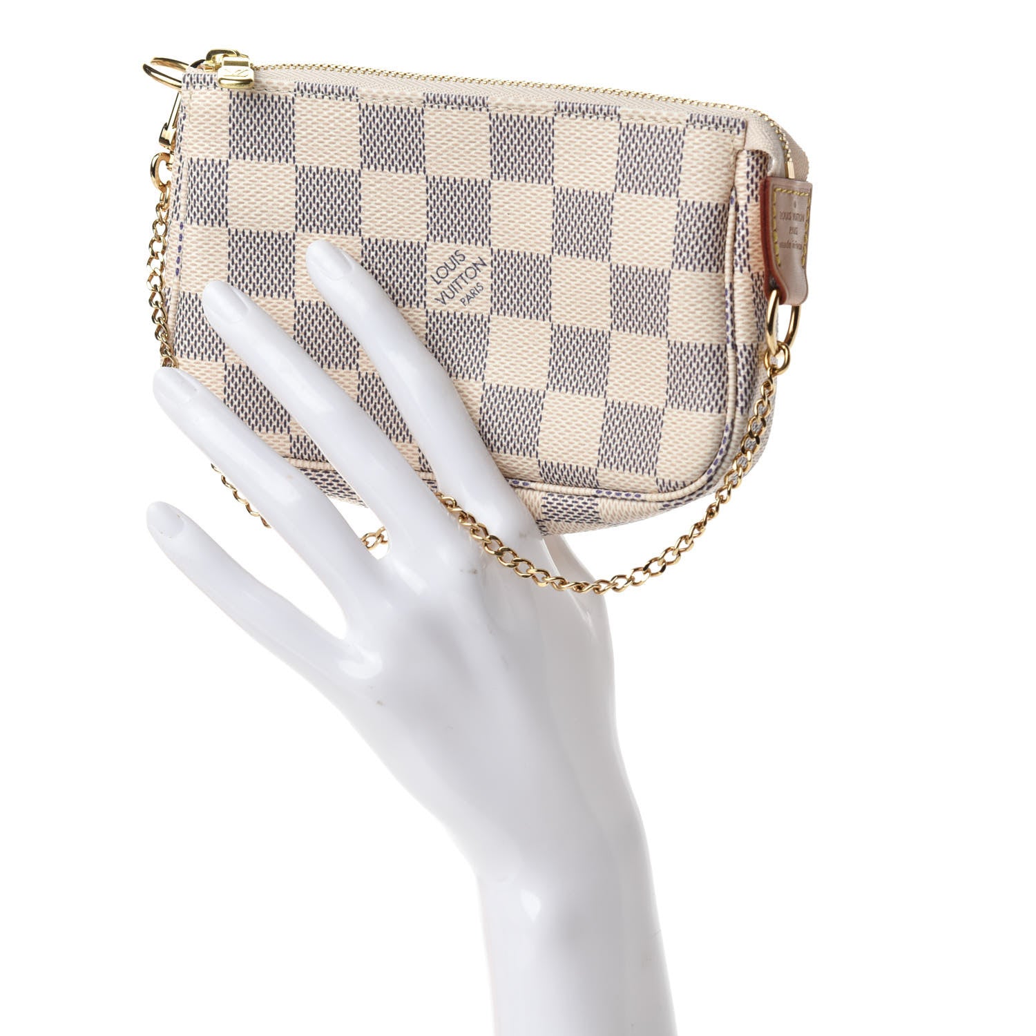 Louis Vuitton Damier Azur Mini Pochette Accessories 2 of 8