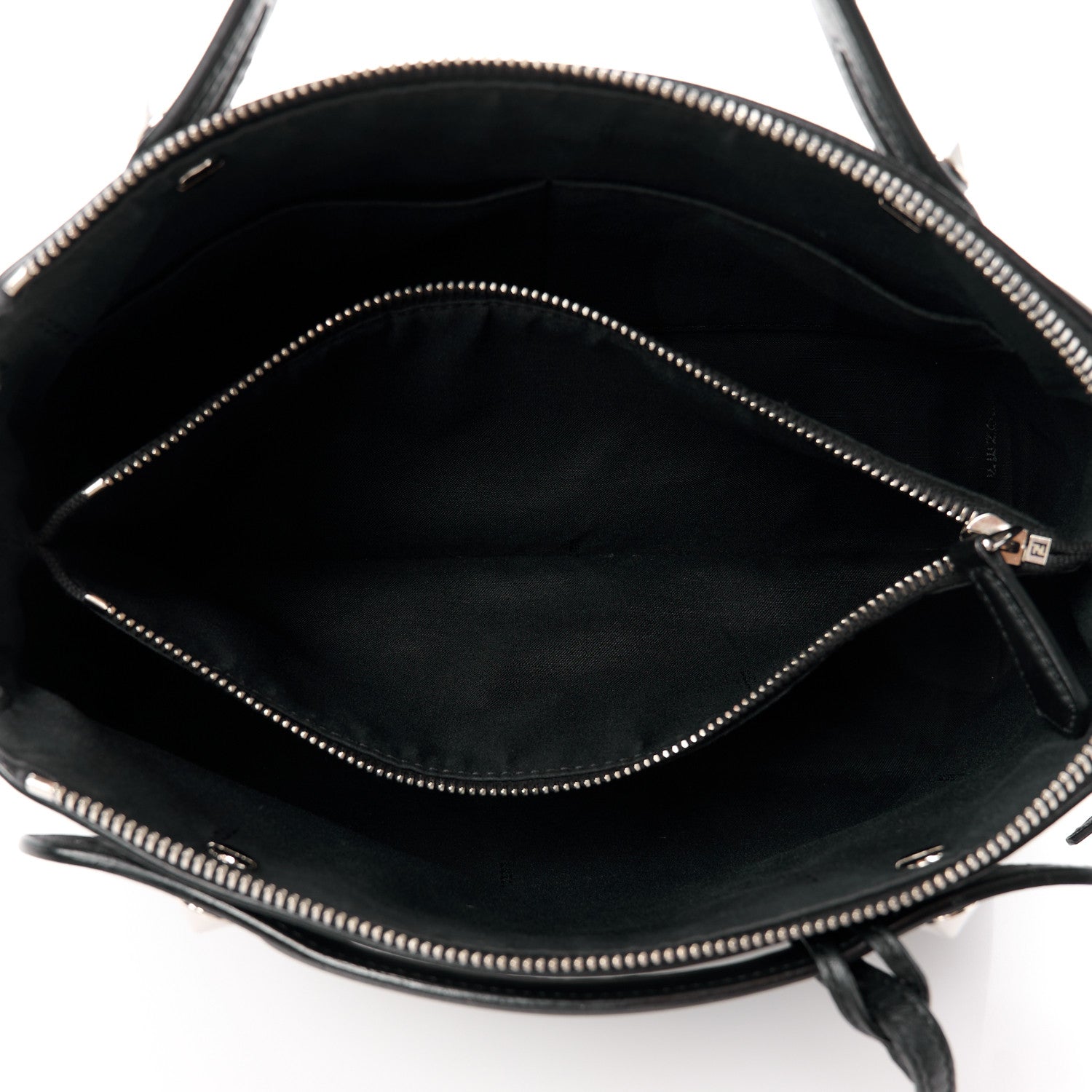 Fendi Vitello Dolce Medium By The Way Boston Bag Black 5 of 11