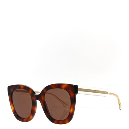 Gucci Acetate Crystal Square Sunglasses GG0564S Tortoise 1 of 6