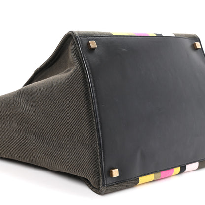 Celine Canvas Striped Medium Phantom Luggage Multicolor 8 of 10