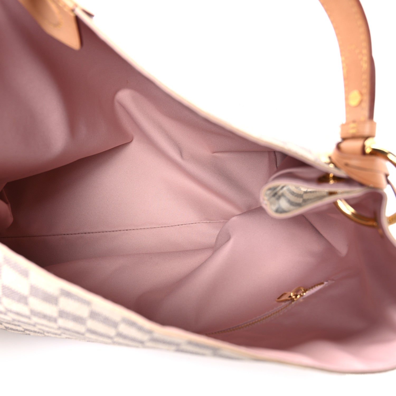 Louis Vuitton Damier Azur Graceful MM Rose Ballerine 5 of 10