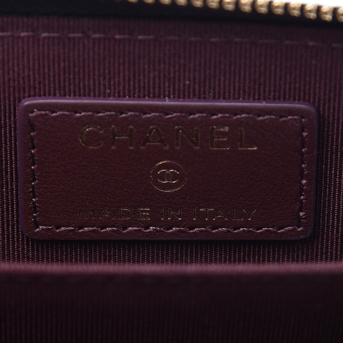 Caviar Quilted Zip Coin Purse Black