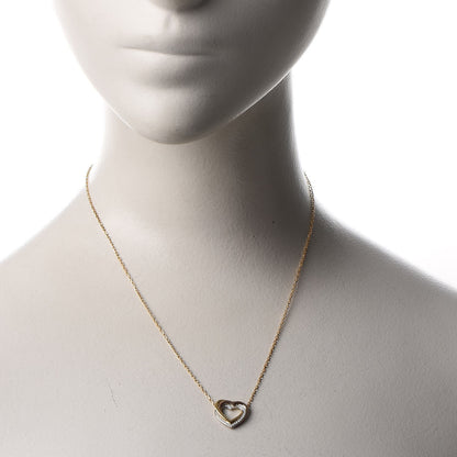 Cartier 18K Pink Yellow White Gold Diamond Trinity Heart Pendant Necklace 2 of 7