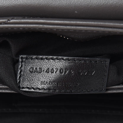 Saint Laurent Calfskin Y Quilted Monogram Toy Loulou Crossbody Bag Asphalt 6 of 9