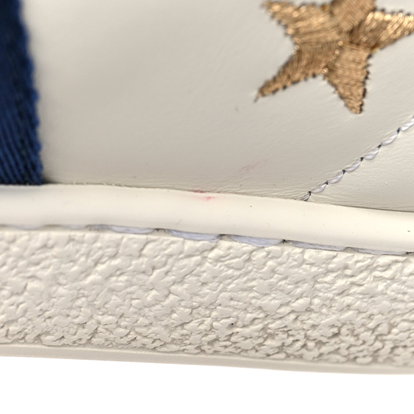Calfskin Bee Star Embroidered Sylvie Web Ace Sneakers 39 White
