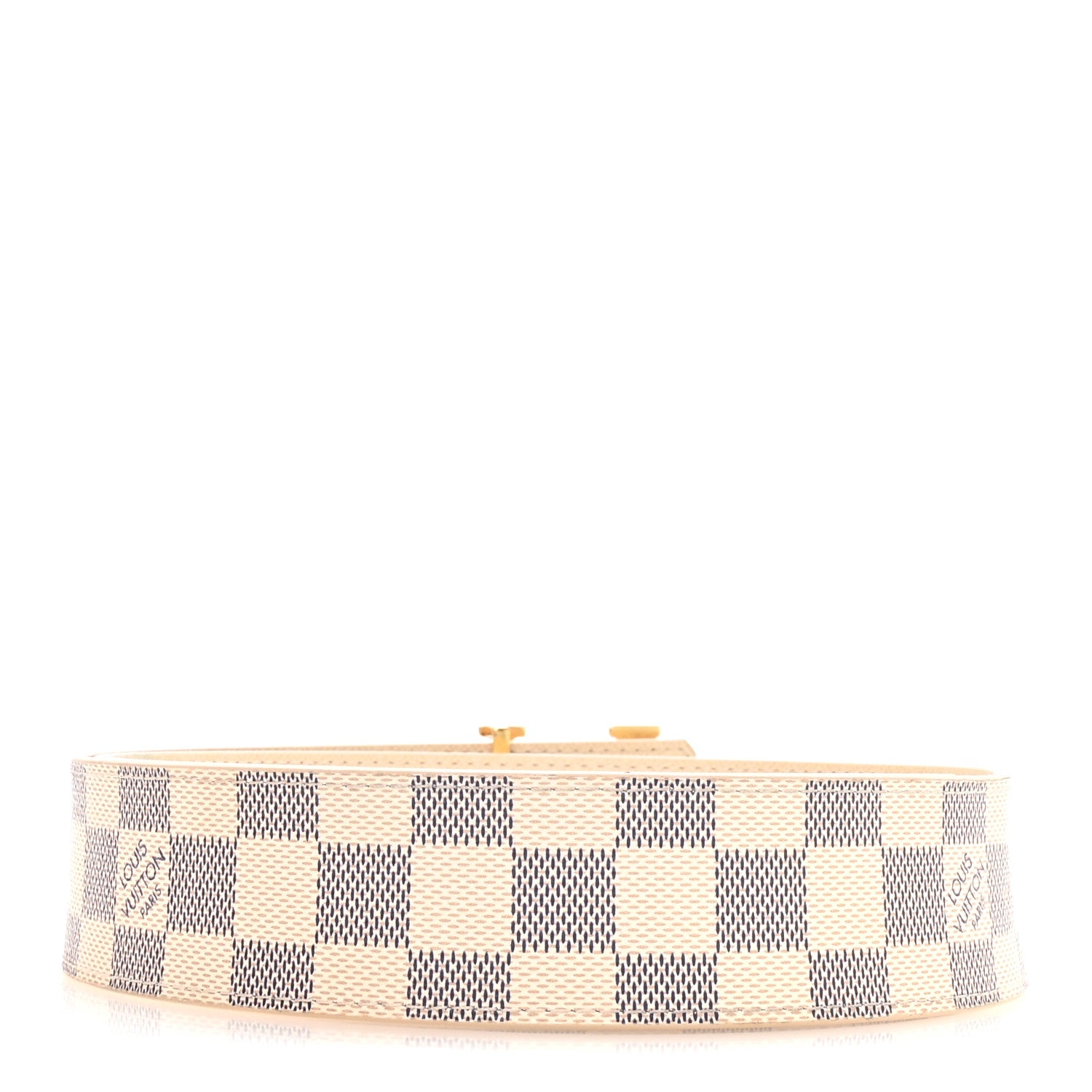 Louis Vuitton Damier Azur LV Initiales Belt 80 32 2 of 4