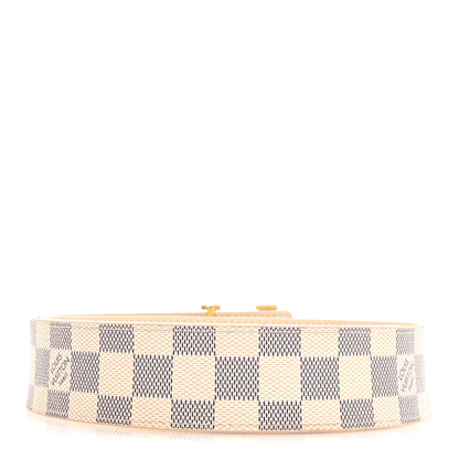 Louis Vuitton Damier Azur LV Initiales Belt 80 32 2 of 4