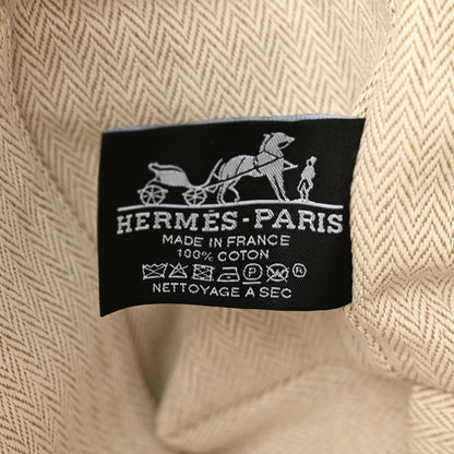 Hermes Canvas Small Bride-A-Brac Pouch Orange Burgundy 6 of 7