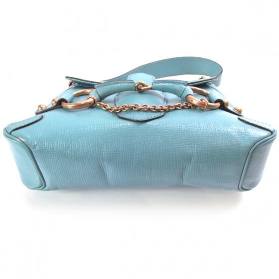 Leather Horsebit Flap Blue