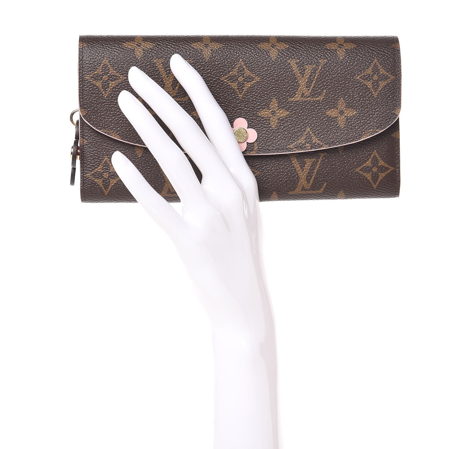 Louis Vuitton Monogram Bloom Flower Emilie Wallet 2 of 9