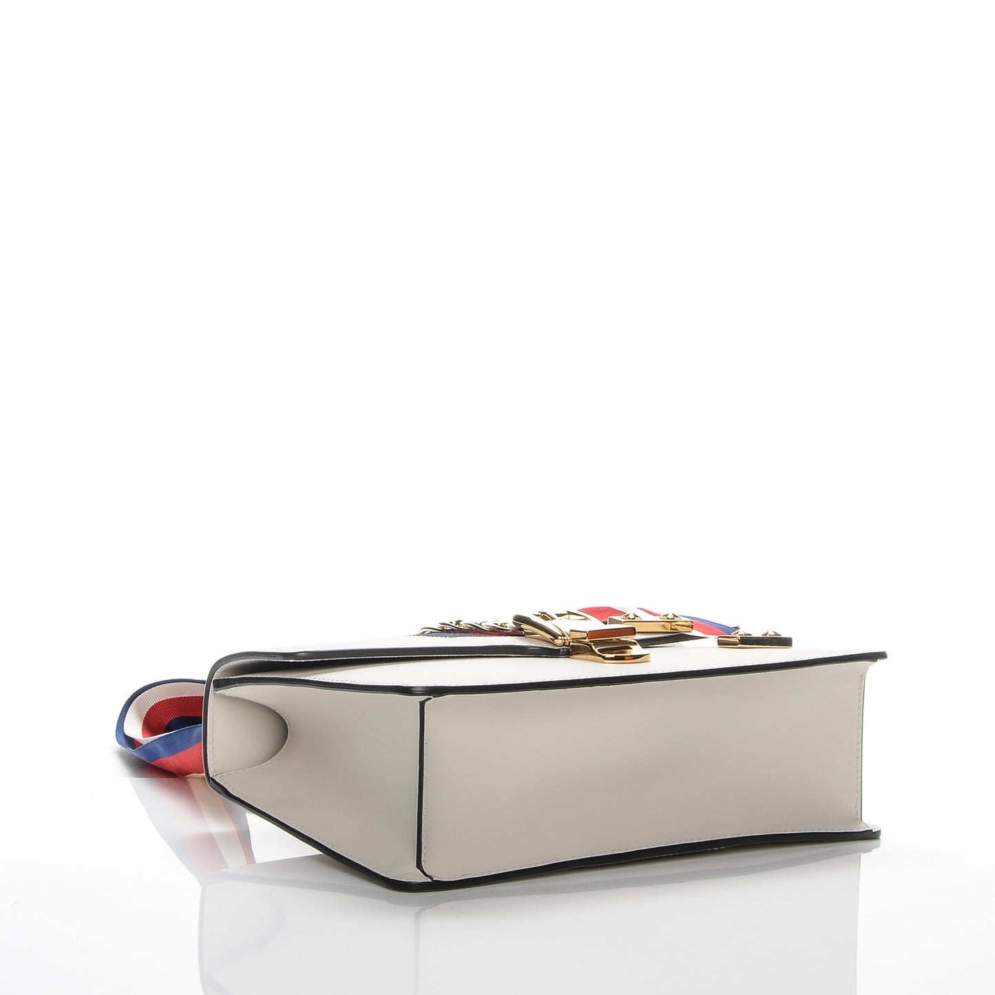 Calfskin Small Sylvie Shoulder Bag White