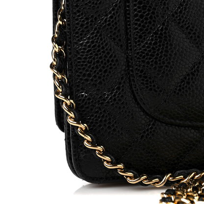 Chanel Caviar Quilted Wallet On Chain WOC Black 11 of 11