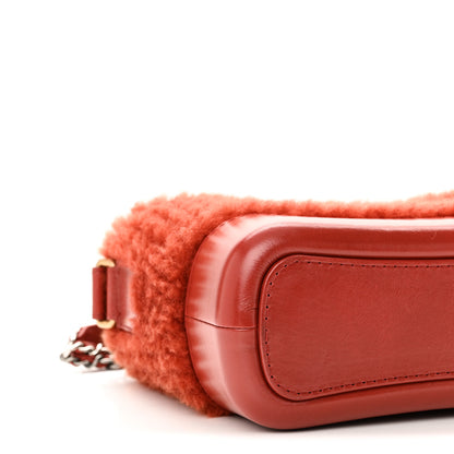 Chanel Shearling Small Gabrielle Hobo Red 9 of 11