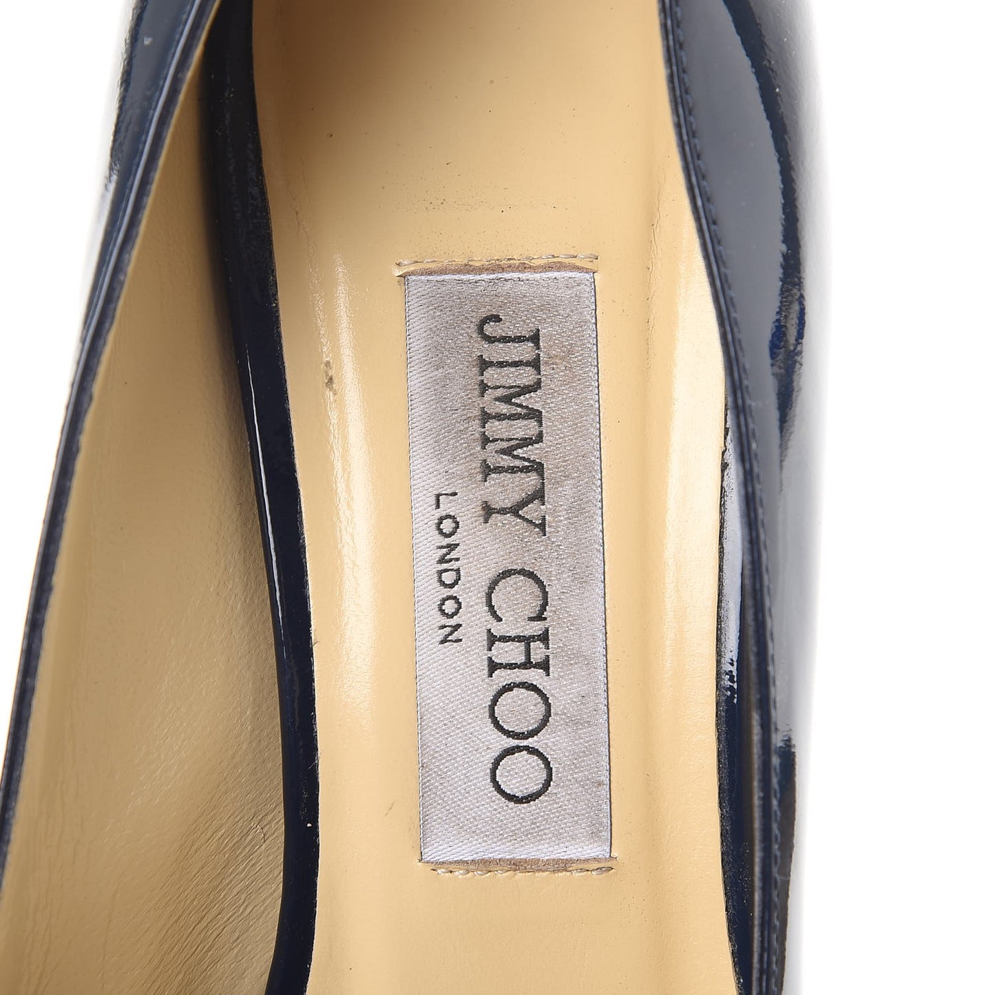 Patent Luna Platform Peep Toe Pumps 38 Navy