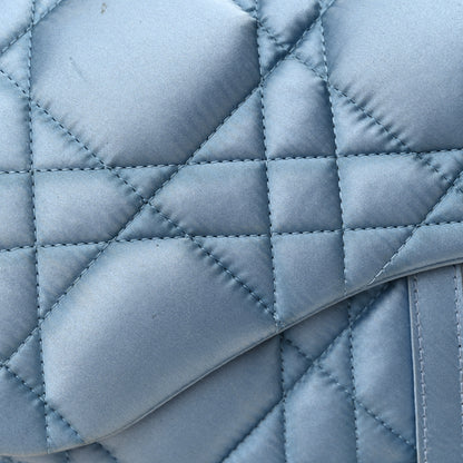 Christian Dior X ERL Satin Cannage Micro Venice Saddle Bag Blue 14 of 14