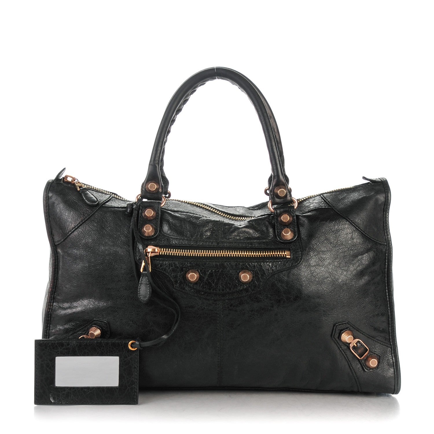 Balenciaga Agneau Giant 12 Rose Gold Hardware Work Black 1 of 9