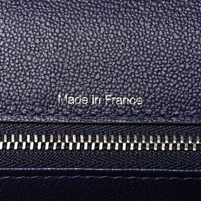 Delvaux Grained Calfskin MM Brillant Satchel Navy 6 of 9