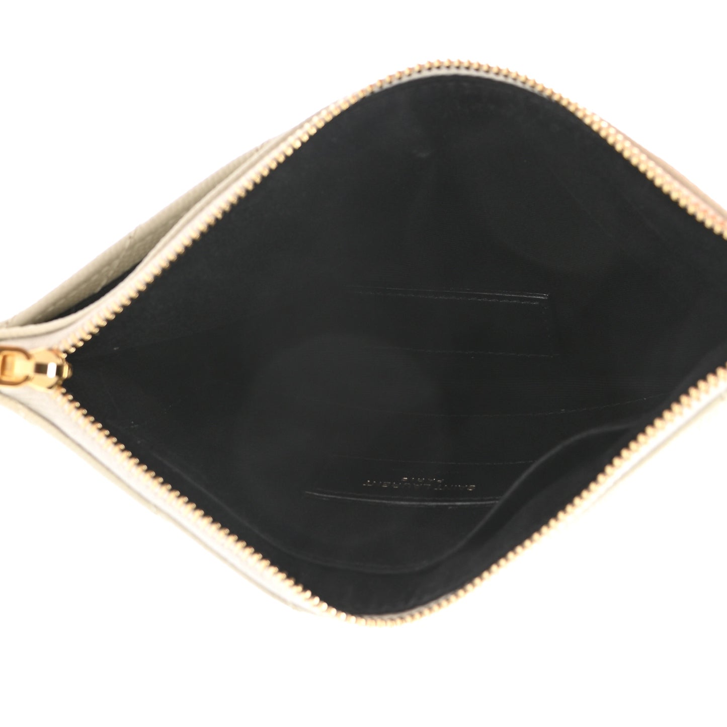 Grain De Poudre Chevron Monogram Bill Pouch Crema Soft