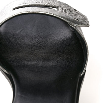 Hermes Epsom View Sandals 36 Argent 14 of 17