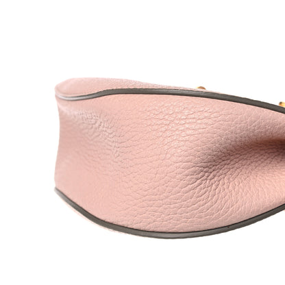 Chloe Grained Lambskin Mini Drew Shoulder Bag Cement Pink 8 of 9