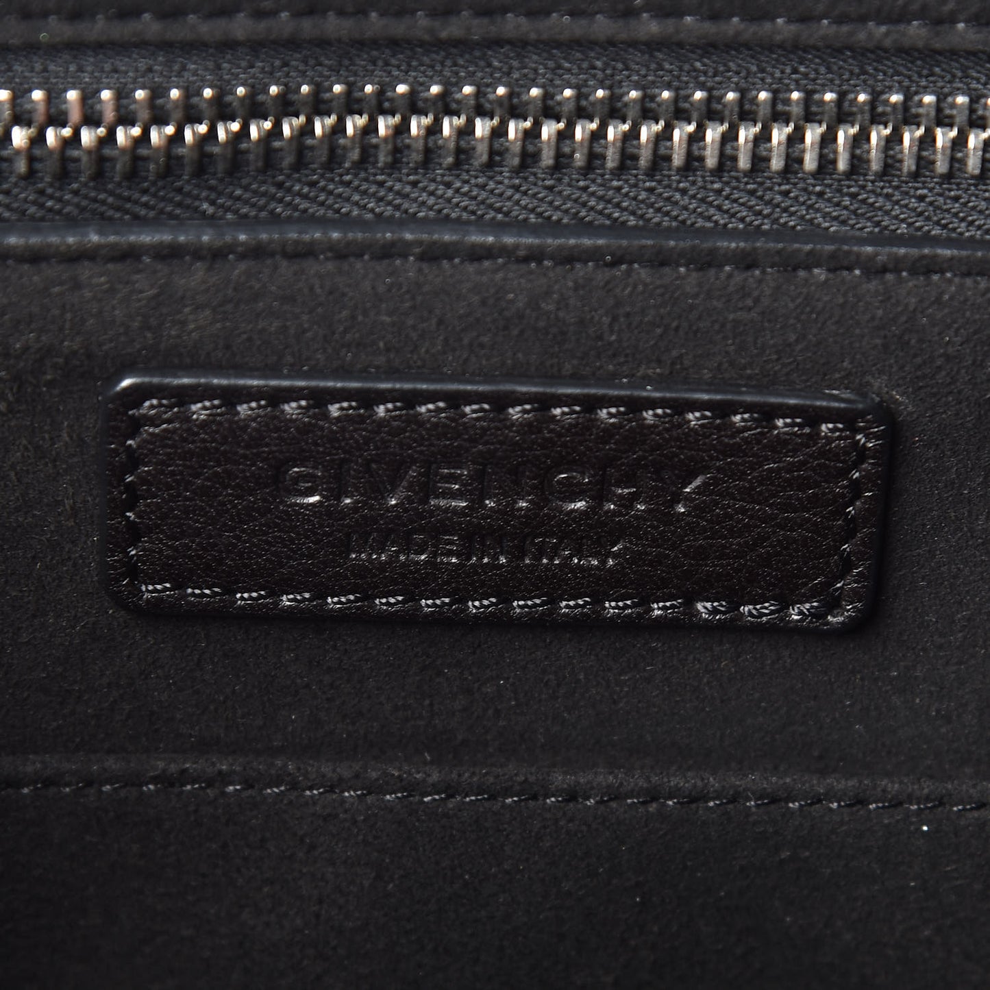 Grained Calfskin Small Shark Lock Satchel Dark Brown