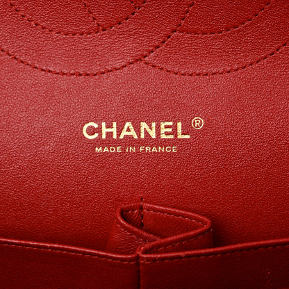 Chanel Lambskin Quilted Jumbo Double Flap Red 6 of 13