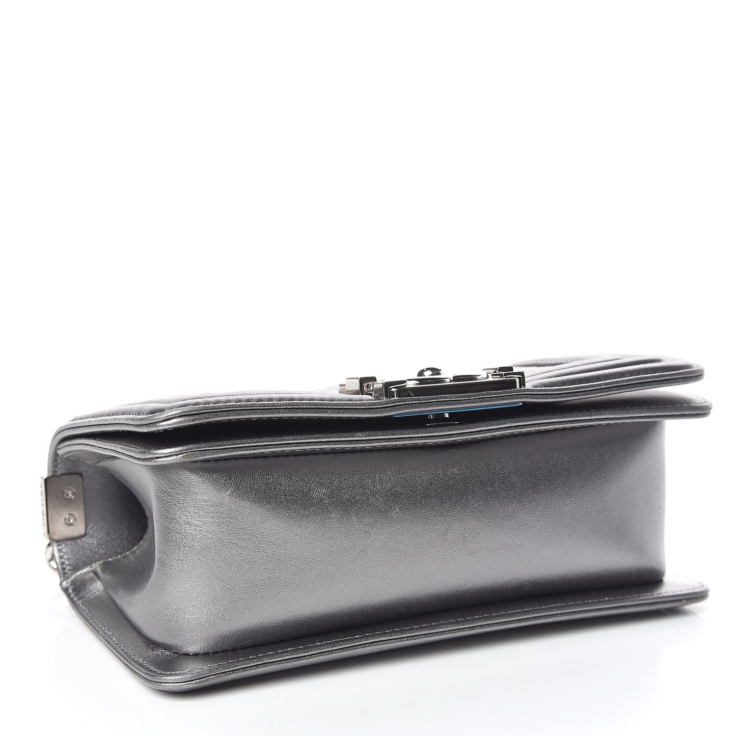 Galuchat Stingray Small Boy Flap Silver