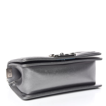 Chanel Galuchat Stingray Small Boy Flap Silver 4 of 10