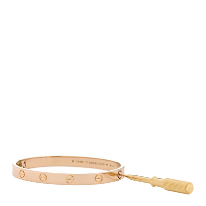 Cartier 18K Pink Gold LOVE Bracelet 17 4 of 6