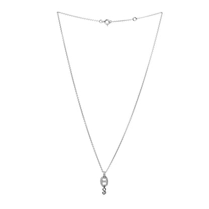 Hermes 18K White Gold Diamond PM Chaine d'Ancre Enchainee Necklace 3 of 7
