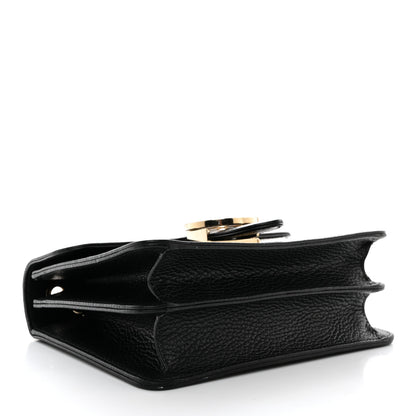 Gucci Dollar Calfskin Small Interlocking G Shoulder Bag Black 4 of 11