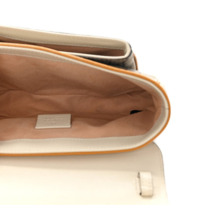 Gucci GG Supreme Monogram Calfskin Mini Padlock Flap Pocket Shoulder Bag Beige Mystic White Sun Oil 5 of 11